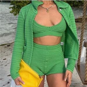 Ronny Kobo Green Knit Set